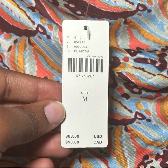 Anthropologie Colorful Tropical Beach Fringe Resortwear Mini Skirt Size M - Picture 10 of 15